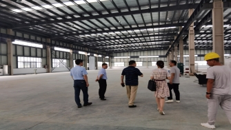 高新區(qū)管委會劉亞東主任調研我司承建的通晟汽車、全智機械項目